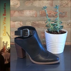 New Dolce Vita Grey Western Mule Booties